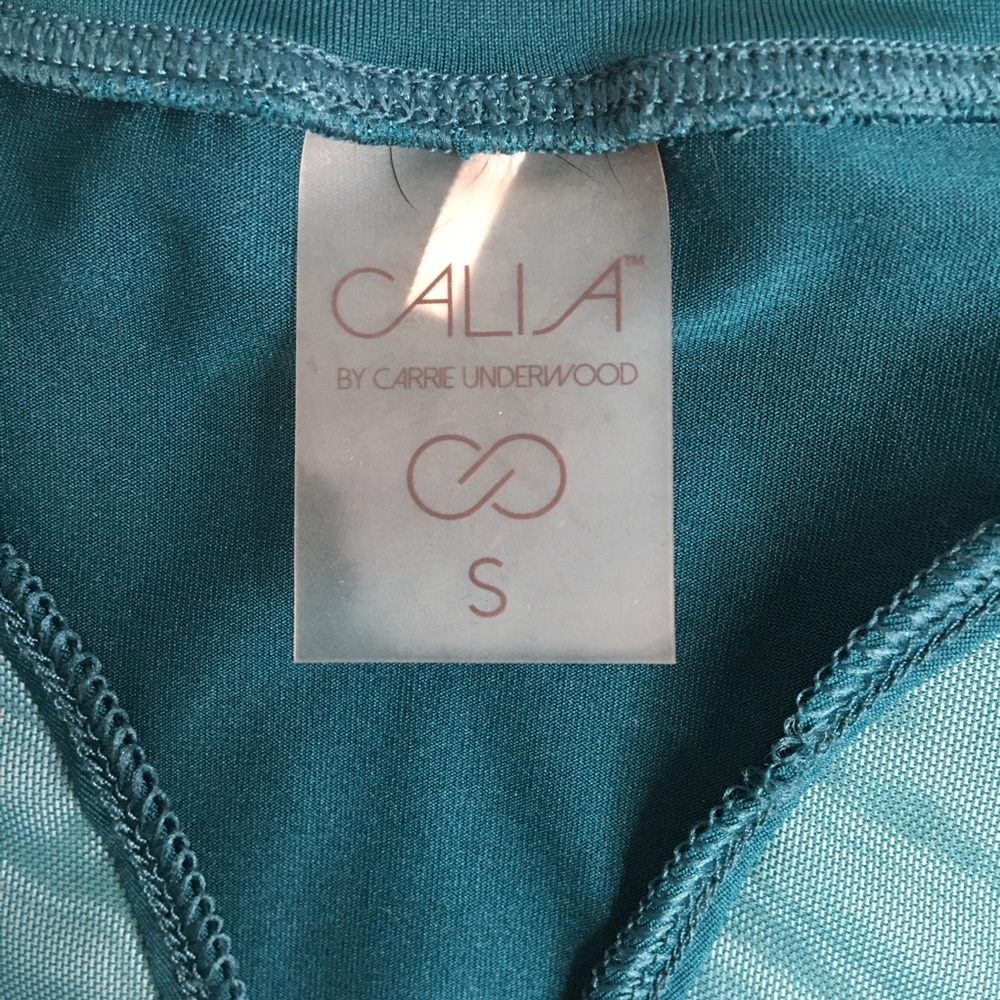 Calia Mesh Back Longsleeve Active Top Green Small - Picture 9 of 14